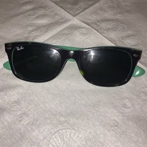 Ray Ban sunglasses.